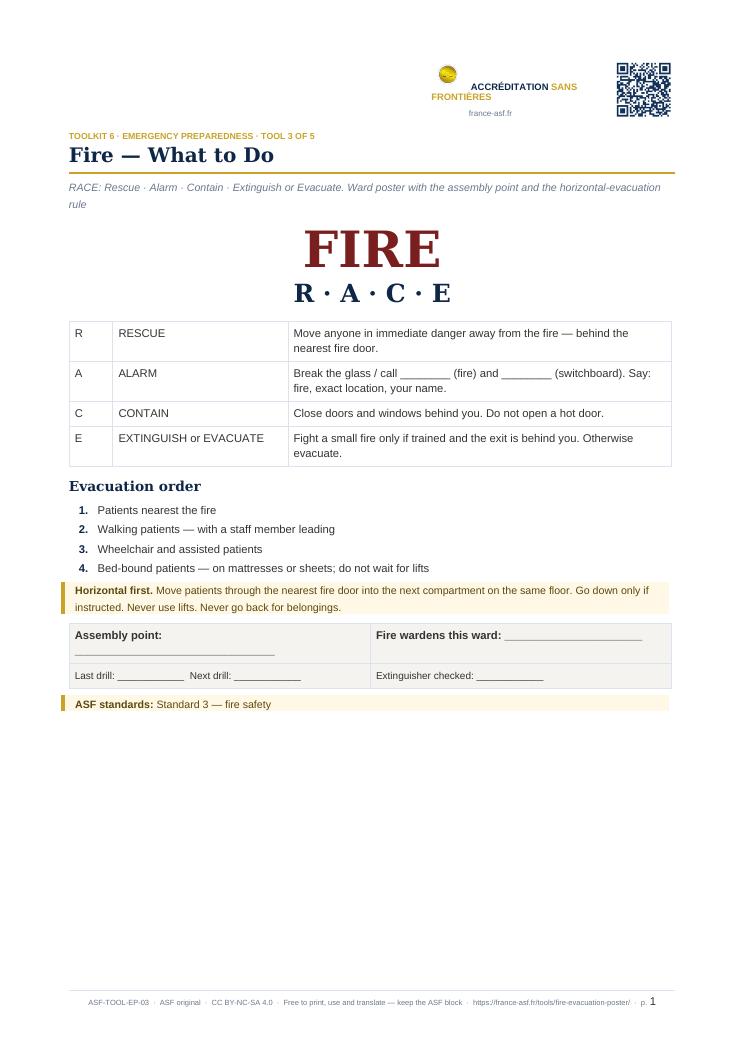 Fire — What to Do