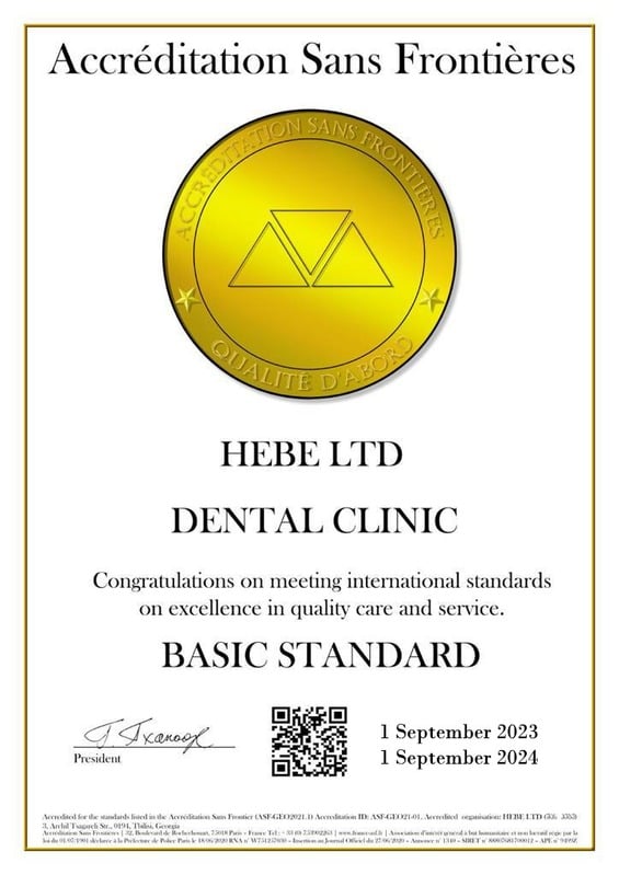 Hebe Ltd — Dental Clinic, Basic Standard, 2023–2024