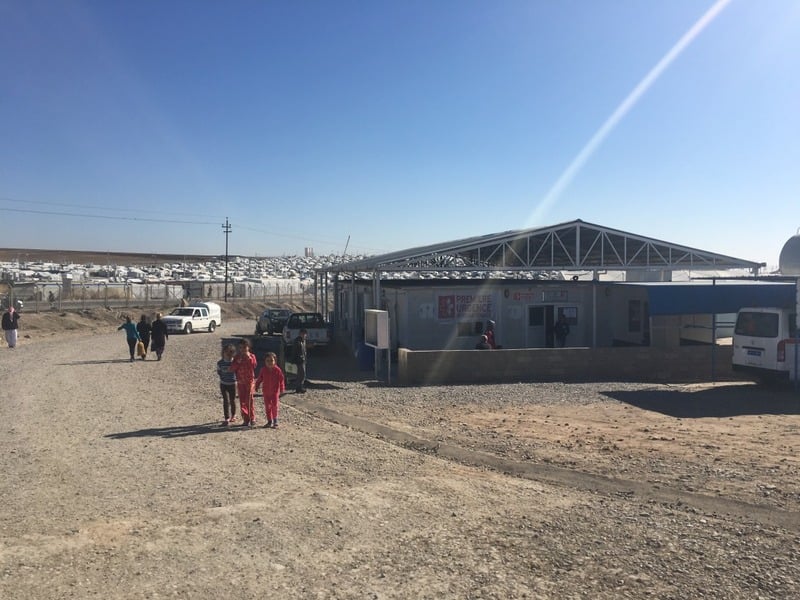 A field hospital in a crisis setting — the Crisis category exists for this