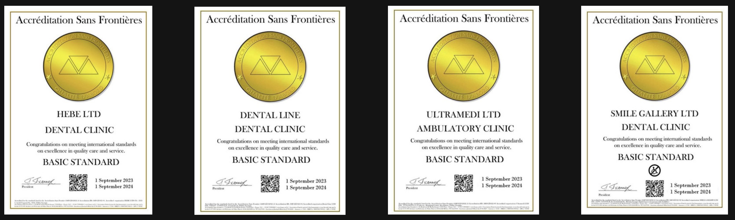 First four ASF-accredited Georgian healthcare facilities 2021