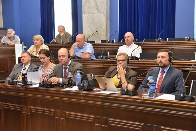 Members of the UN Secretary-General's Independent Accountability Panel at the Parliament of Georgia, Tbilisi
