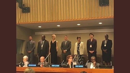 Dr Pkhakadze at the United Nations General Assembly, New York