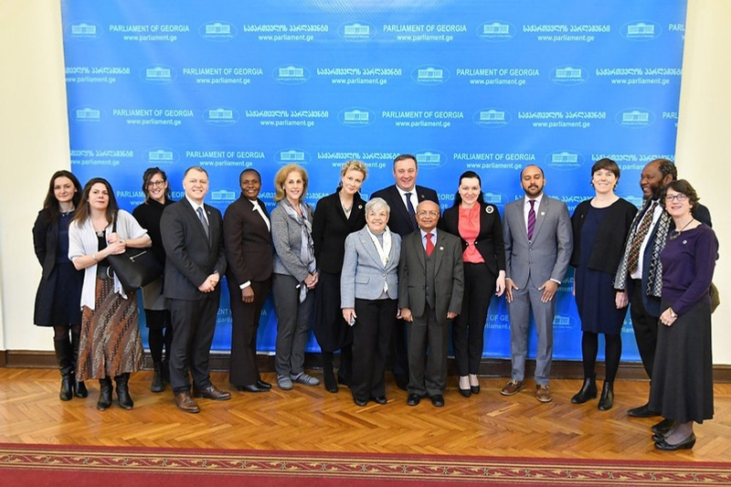 Members of the UN Secretary-General Independent Accountability Panel at the Parliament of Georgia