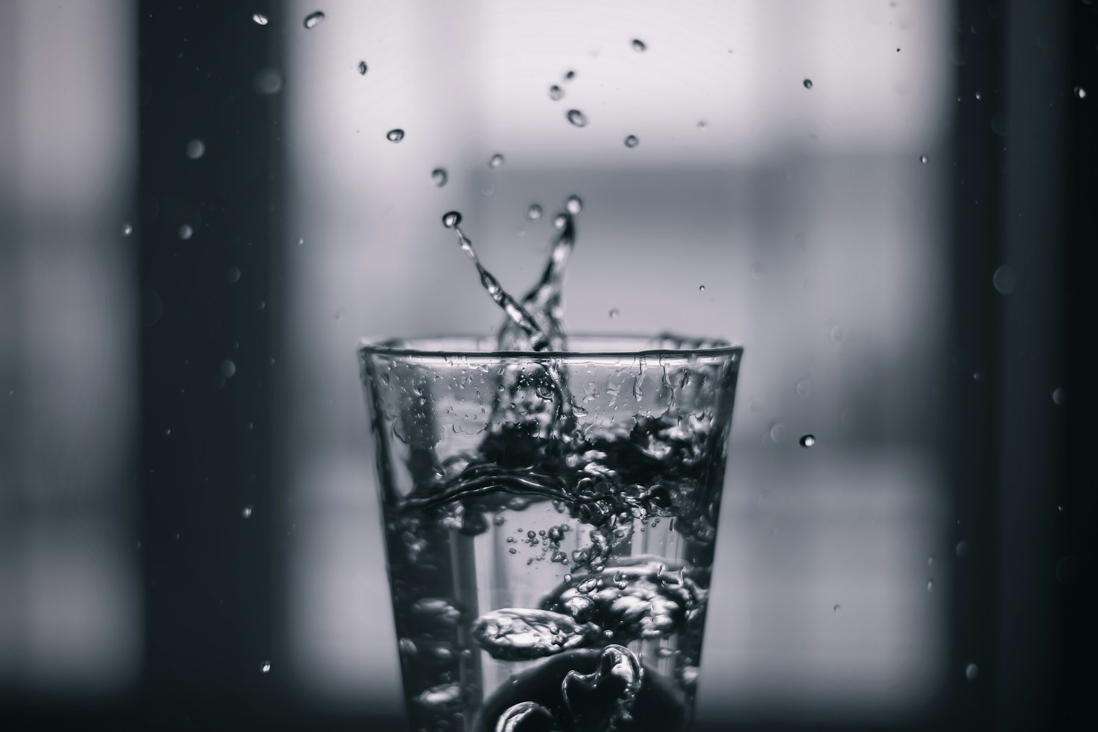 Glass of drinking water